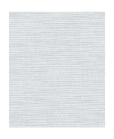 Shop Advantage 21" X 396" Zora Light Linen Texture Wallpaper In Blue