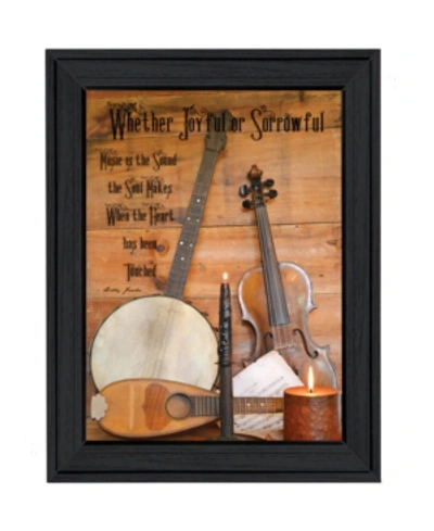 Shop Trendy Decor 4u Music By Billy Jacobs, Printed Wall Art, Ready To Hang, Black Frame, 21" X 15" In Multi