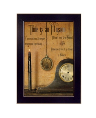 Shop Trendy Decor 4u Time Is The Illusion By Billy Jacobs, Printed Wall Art, Ready To Hang, Black Frame, 14" X 10" In Multi