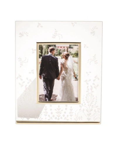 Lenox Opal Innocence 5x7 Frame In Clear With Etching Design