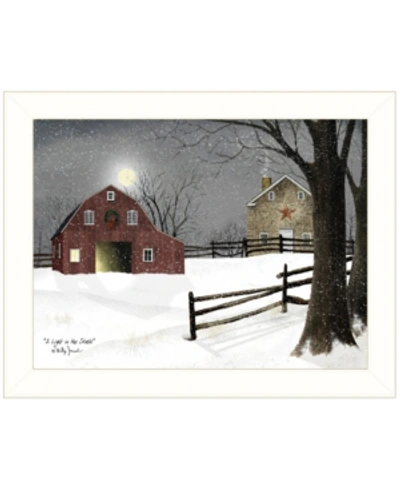 Shop Trendy Decor 4u Light In The Stable By Billy Jacobs, Ready To Hang Framed Print, White Frame, 18" X 14" In Multi