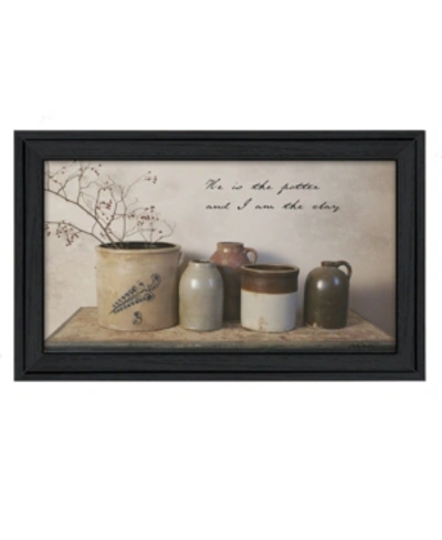 Shop Trendy Decor 4u He Is The Potter By Billy Jacobs, Printed Wall Art, Ready To Hang, Black Frame, 33" X 19" In Multi