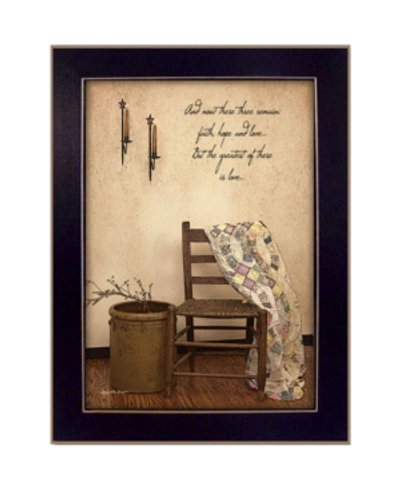 Shop Trendy Decor 4u These Three Remain By Susan Boyer, Printed Wall Art, Ready To Hang, Black Frame, 14" X 10" In Multi