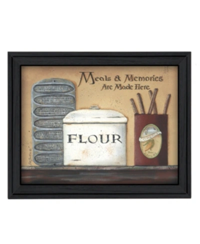 Shop Trendy Decor 4u Meals And Memories By Pam Britton, Printed Wall Art, Ready To Hang, Black Frame, 19" X 15" In Multi