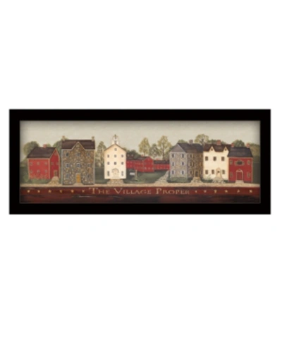 Shop Trendy Decor 4u The Village Proper By Pam Britton, Printed Wall Art, Ready To Hang, Black Frame, 20" X 8" In Multi