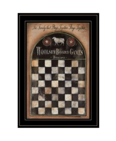Shop Trendy Decor 4u Woolsey Board Game By Pam Britton, Ready To Hang Framed Print, Black Frame, 15" X 21" In Multi
