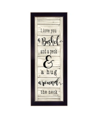 Shop Trendy Decor 4u Hug Around The Neck By Cindy Jacobs, Printed Wall Art, Ready To Hang, Black Frame, 10" X 26" In Multi