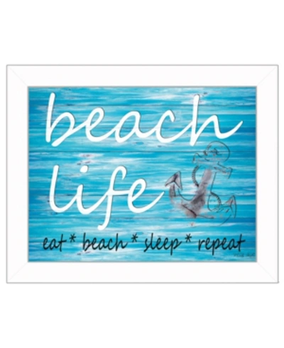 Shop Trendy Decor 4u Beach Life By Cindy Jacobs, Printed Wall Art, Ready To Hang, White Frame, 18" X 14" In Multi