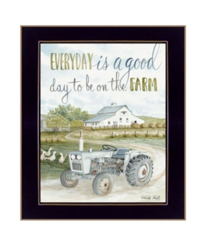 Shop Trendy Decor 4u Good Day, Antique Ford Tractor By Cindy Jacobs, Ready To Hang Framed Print, Black Frame, 14" X 18" In Multi