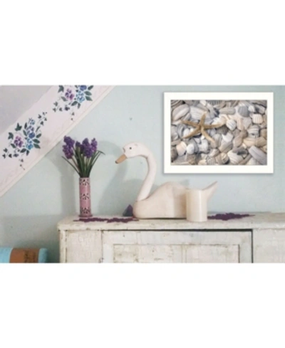 Shop Trendy Decor 4u Starfish And Seashell By Lori Deiter, Printed Wall Art, Ready To Hang, White Frame, 20" X 14" In Multi