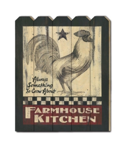 Shop Trendy Decor 4u Farmhouse Kitchen By Linda Spivey, Printed Wall Art On A Wood Picket Fence, 16" X 20" In Multi