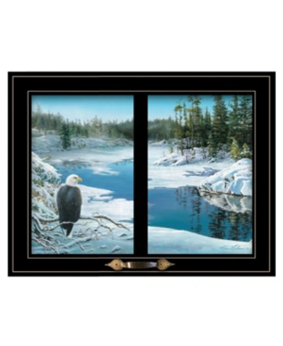 Shop Trendy Decor 4u The Lookout By Kim Norlien, Ready To Hang Framed Print, Black Window-style Frame, 19" X 15" In Multi