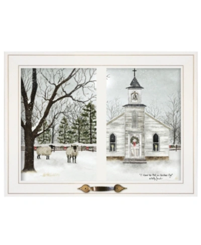 Shop Trendy Decor 4u I Heard The Bells On Christmas Day By Billy Jacobs, Ready To Hang Framed Print, White Window-style F In Multi