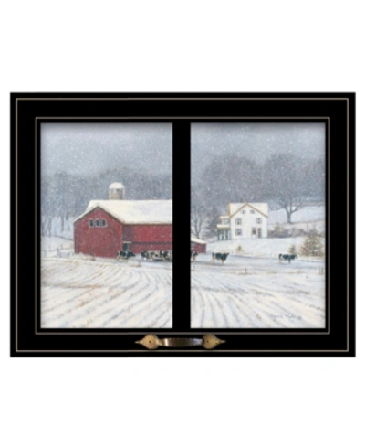 Shop Trendy Decor 4u The Home Place By Bonnie Mohr, Ready To Hang Framed Print, Black Window-style Frame, 19" X 15" In Multi
