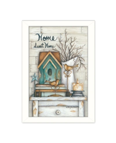 Shop Trendy Decor 4u Home Sweet Home By Mary June, Printed Wall Art, Ready To Hang, White Frame, 14" X 20" In Multi