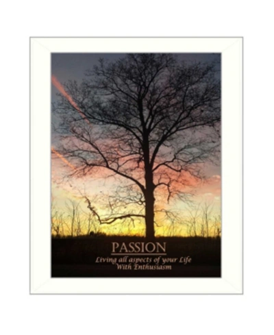 Shop Trendy Decor 4u Passion By Trendy Decor4u, Printed Wall Art, Ready To Hang, White Frame, 18" X 14" In Multi