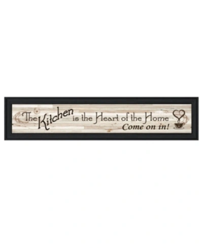 Shop Trendy Decor 4u Kitchen Is The Heart Of The Home By Millwork Engineering, Ready To Hang Framed Print, Black Frame, 3 In Multi