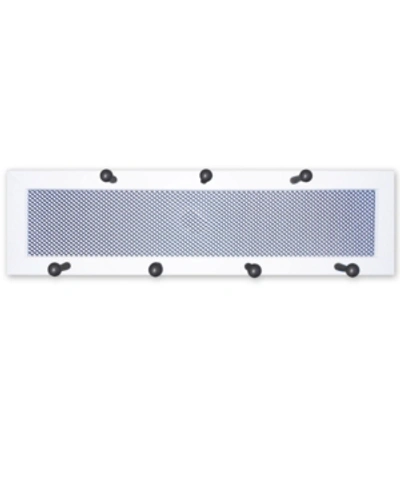 Shop Trendy Decor 4u 7-peg Mug Rack By Millwork Engineering, White Frame, 26" X 7" In Multi