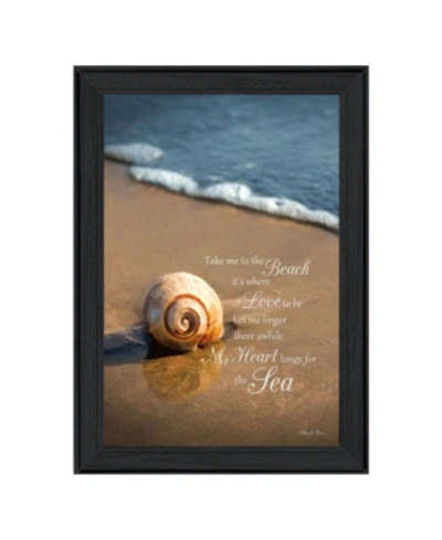 Shop Trendy Decor 4u Take Me To The Beach By Robin-lee Vieira, Printed Wall Art, Ready To Hang, Black Frame, 15" X 21" In Multi