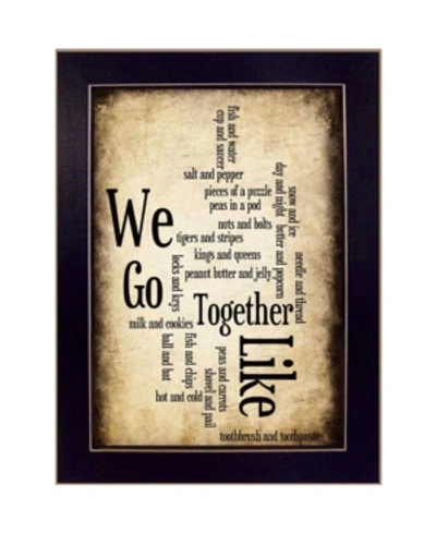 Shop Trendy Decor 4u We Go Together I By Susan Ball, Printed Wall Art, Ready To Hang, Black Frame, 14" X 10" In Multi