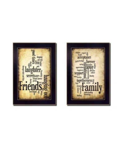 Shop Trendy Decor 4u Friends And Family Collection By Susan Ball, Printed Wall Art, Ready To Hang, Black Frame, 10" X 14" In Multi