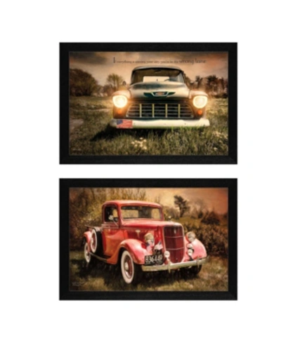 Shop Trendy Decor 4u Vintage-like Trucks Collection By Robin-lee Vieira, Printed Wall Art, Ready To Hang, Black Frame, 40 In Multi