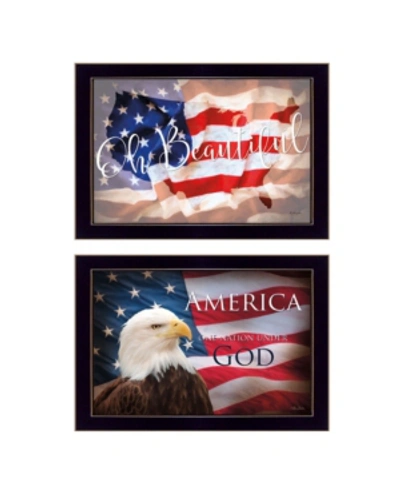 Shop Trendy Decor 4u Oh Beautiful America Collection By L. Rader And L. Deiter, Printed Wall Art, Ready To Hang, Black Fr In Multi