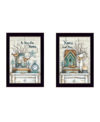 Shop Trendy Decor 4u Home Sweet Home Collection By Mary June, Printed Wall Art, Ready To Hang, Black Frame, 28" X 20" In Multi