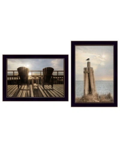 Shop Trendy Decor 4u By The Sea Collection By Lori Deiter, Printed Wall Art, Ready To Hang, Black Frame, 20" X 14" In Multi