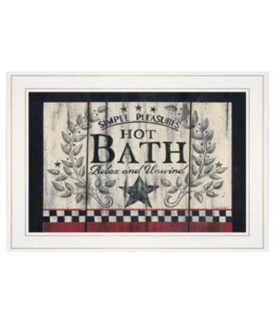 Shop Trendy Decor 4u Hot Bath By Linda Spivey, Ready To Hang Framed Print, White Frame, 19" X 15" In Multi