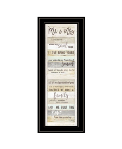 Shop Trendy Decor 4u Mr And Mrs By Marla Rae, Ready To Hang Framed Print, White Frame, 11" X 27" In Multi
