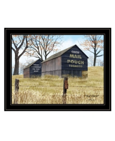Shop Trendy Decor 4u Treat Yourself Mail Pouch Barn By Billy Jacobs, Ready To Hang Framed Print, Black Frame, 27" X 21" In Multi