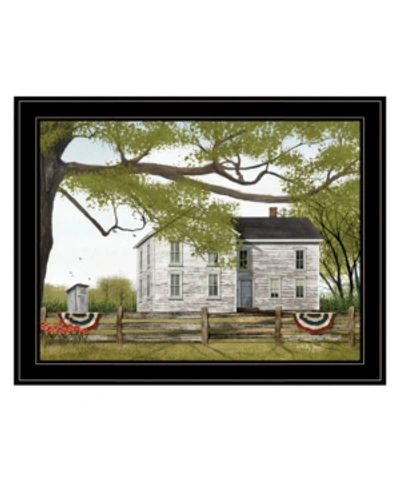 Shop Trendy Decor 4u Sweet Summertime House By Billy Jacobs, Ready To Hang Framed Print, Black Frame, 27" X 21" In Multi