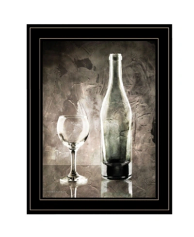 Shop Trendy Decor 4u Moody Gray Wine Glass Still Life By Bluebird Barn, Ready To Hang Framed Print, Black Frame, 15" X 19 In Multi