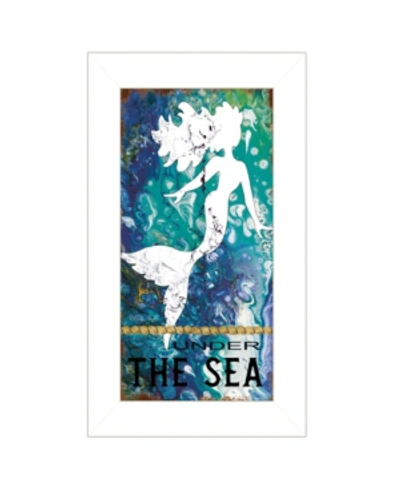 Shop Trendy Decor 4u Under The Sea By Cindy Jacobs, Ready To Hang Framed Print, White Frame, 11" X 19" In Multi