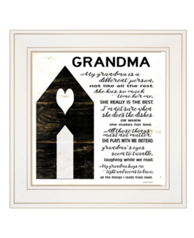 Shop Trendy Decor 4u My Grandma By Cindy Jacobs, Ready To Hang Framed Print, White Frame, 15" X 15" In Multi