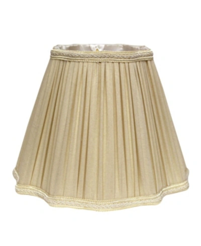 Shop Cloth & Wire Cloth&wire Slant Fancy Square Pleated Softback Lampshade With Washer Fitter In Taupe