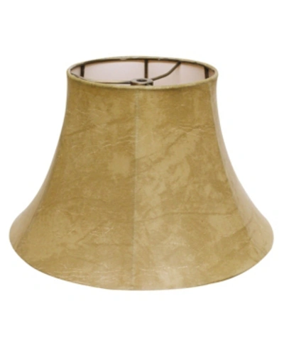Shop Cloth & Wire Cloth&wire Slant Bell Faux Leather Softback Lampshade In Gold
