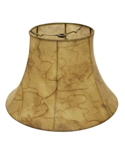 Shop Cloth & Wire Cloth&wire Slant Bell Faux Leather Softback Lampshade In Brown