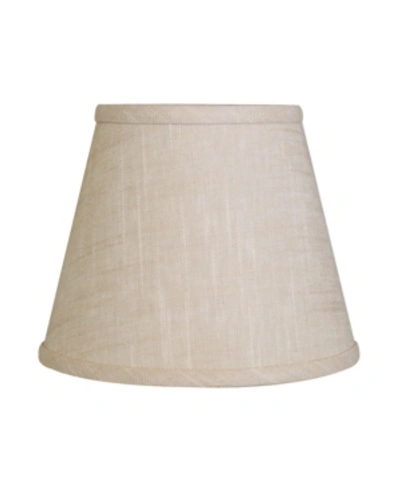 Shop Cloth & Wire Cloth&wire Slant Empire Hardback Lampshade With Bulb Clip In Beige