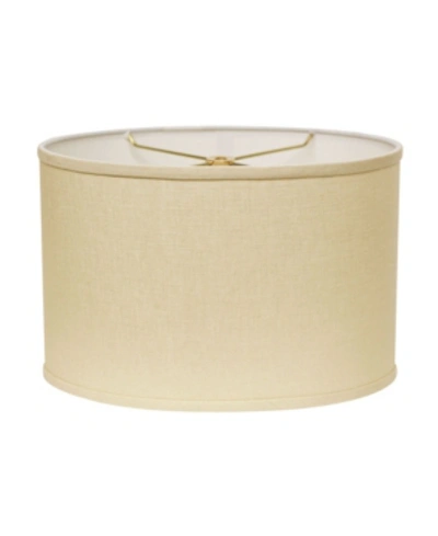 Shop Cloth & Wire Cloth&wire Slant Retro Oval Hardback Lampshade With Washer Fitter In Beige