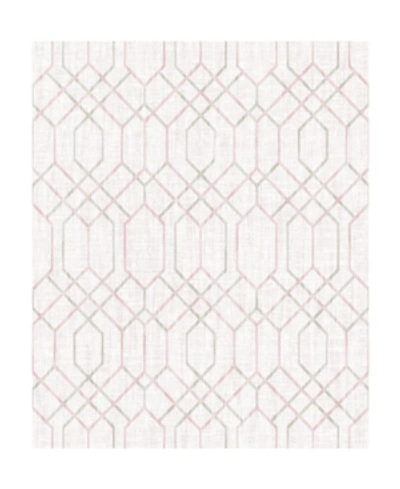 Shop Decorline 21" X 396" Lyla Trellis Wallpaper In Pink
