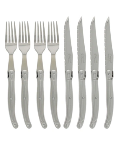 Shop French Home 8 Pc -knife & Fork In Silver