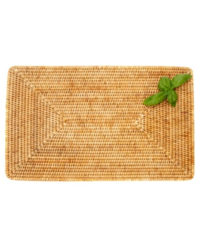 Shop Artifacts Trading Company Artifacts Rattan Rectangular Placemat In Honey Brown