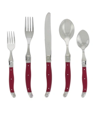 Shop French Home 20 Pc Set Raspberry In Red
