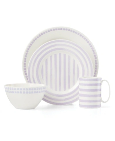 Shop Kate Spade New York Charlotte Street Lilac North 4 Piece Place Setting In Lavender
