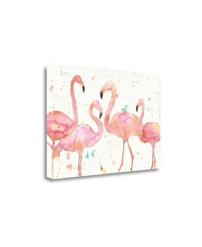 Shop Tangletown Fine Art Flamingo Fever I By Anne Tavoletti Giclee Print On Gallery Wrap Canvas, 29" X 20" In Multi