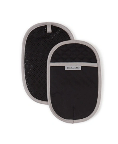 Kitchenaid Asteroid Pot Holders, Set Of 2 In Black