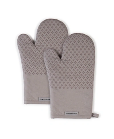 Kitchenaid Asteroid Oven Mitts, 7"x 12.5", Set Of 2 In Grey