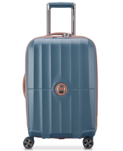 Shop Delsey St. Tropez 21" Hardside Carry-on Spinner In Baltic Blue